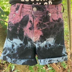 Kill City Hot Topic Tie Dye Jean Shorts 26 EUC